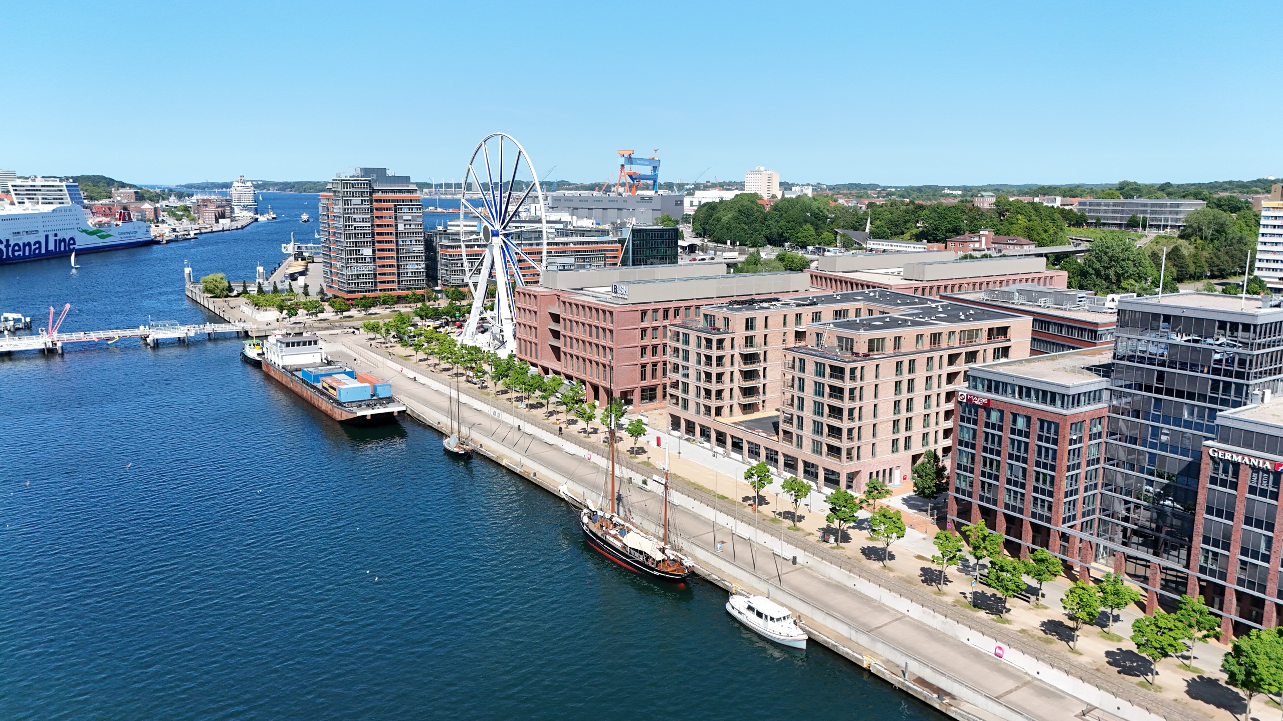 Blick auf Pier8